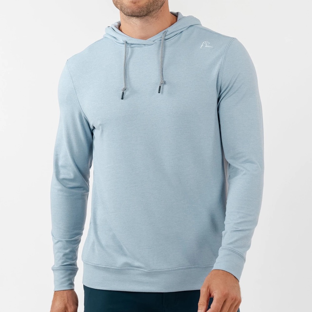 Rhoback hoodie. Size XL. "Ice pick blue"